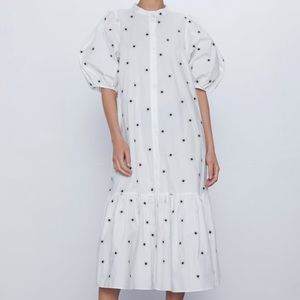 Embroidered floral dress